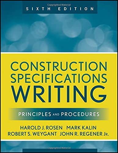 Construction Specifications Writing